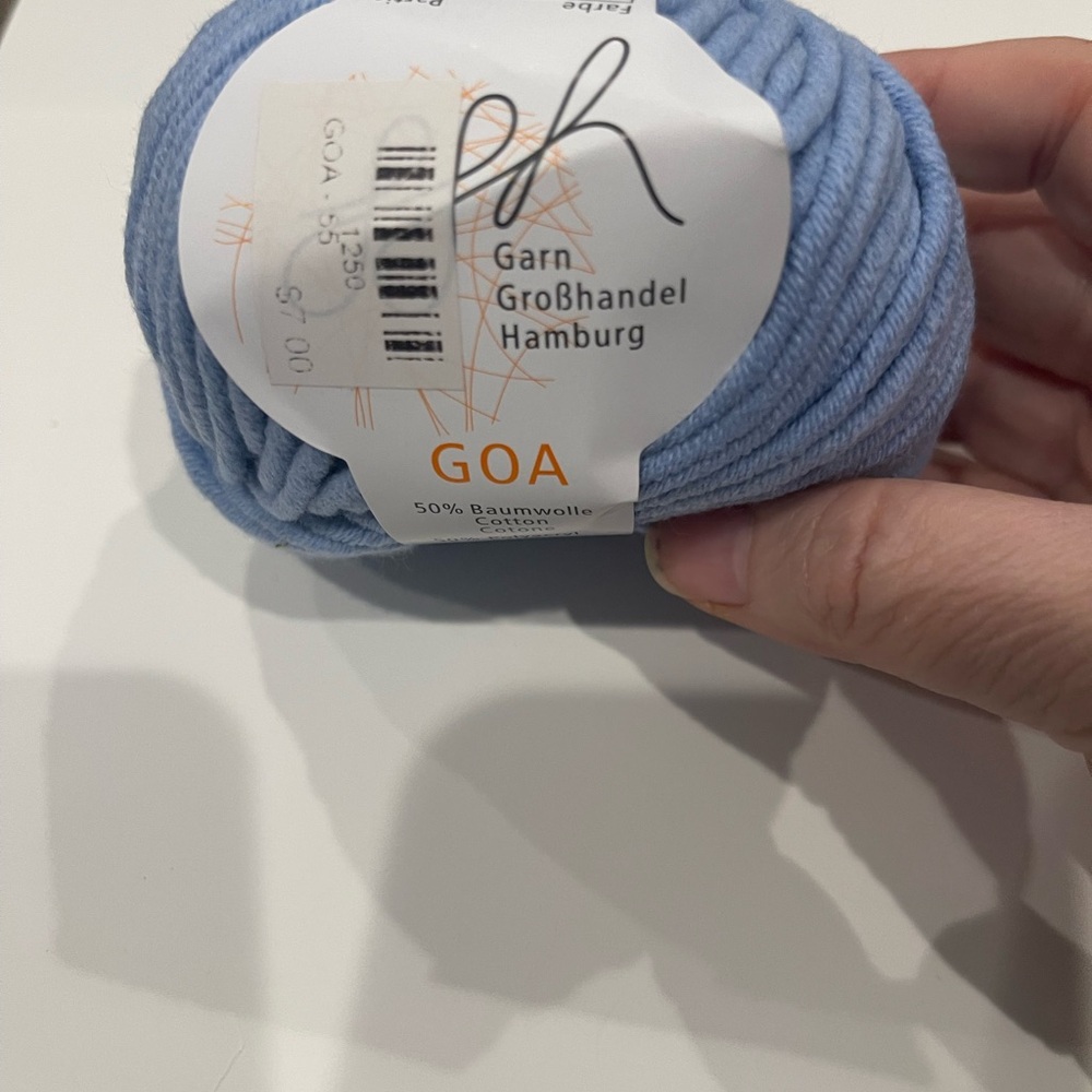 GGH Garn Großhandel Hamburg Goa Blue Yarn 21 skeins color 55
